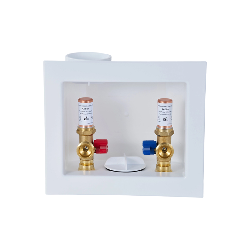 CPVC-Connected Washing Machine Drain Box with Brass Water Hammer Arrestor