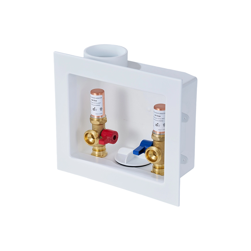 CPVC-Connected Washing Machine Drain Box with Brass Water Hammer Arrestor