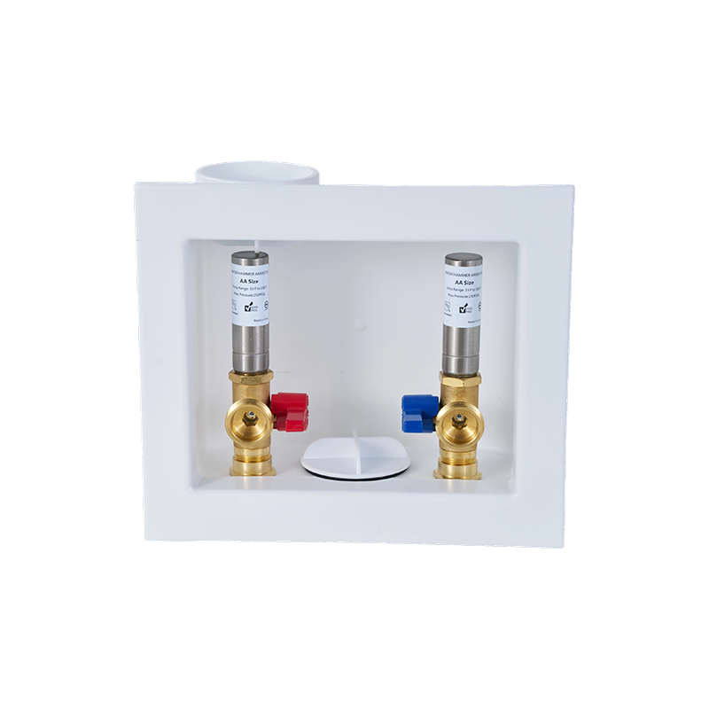 CPVC-Connected Washing Machine Drain Box with Stainless Steel Water Hammer Arrestor